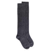 Mi-bas femme Douceur en laine et cachemire - Gris anthracite | Doré Doré