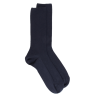 Chaussettes homme spéciales jambes sensibles sans bord élastique en laine - Bleu foncé