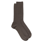 Chaussettes homme spéciales jambes sensibles sans bord élastique en laine - Vert sapin foncé | Doré Doré